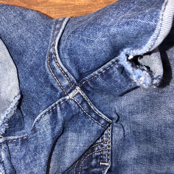 SIGNATURE LEVI STRAUSS 4/27 high rise denim shorts - Picture 8 of 9